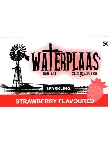 Waterplaas – 500 ml Sparkling Flavoured Water – Strawberry