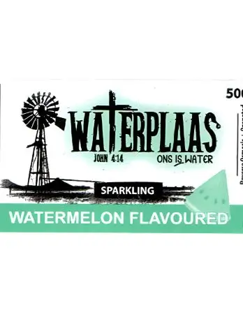 Waterplaas – 500 ml Sparkling Flavoured Water – Watermelon
